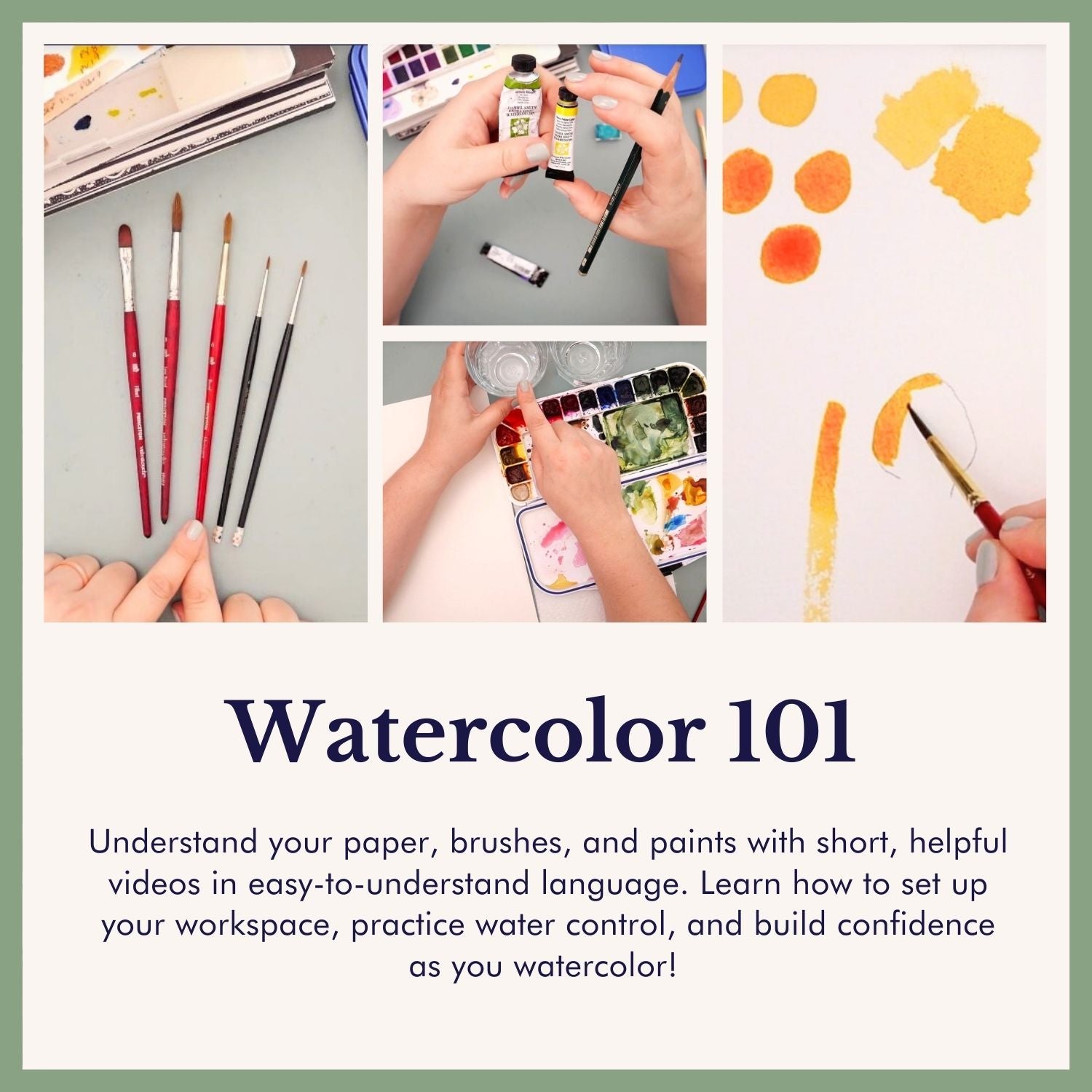 Watercolor 101 Mini Course for Beginners • Learn Essential Watercolor ...