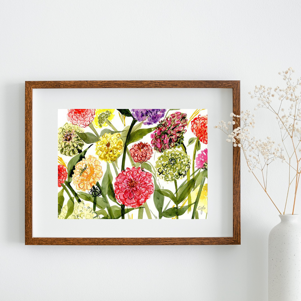 Impressions of Zinnias