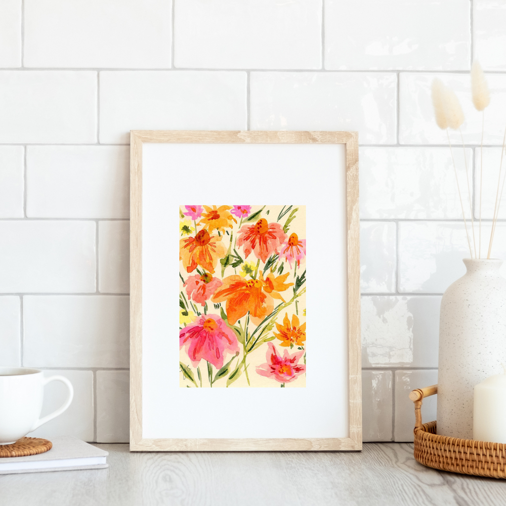Peachy Gouache Florals