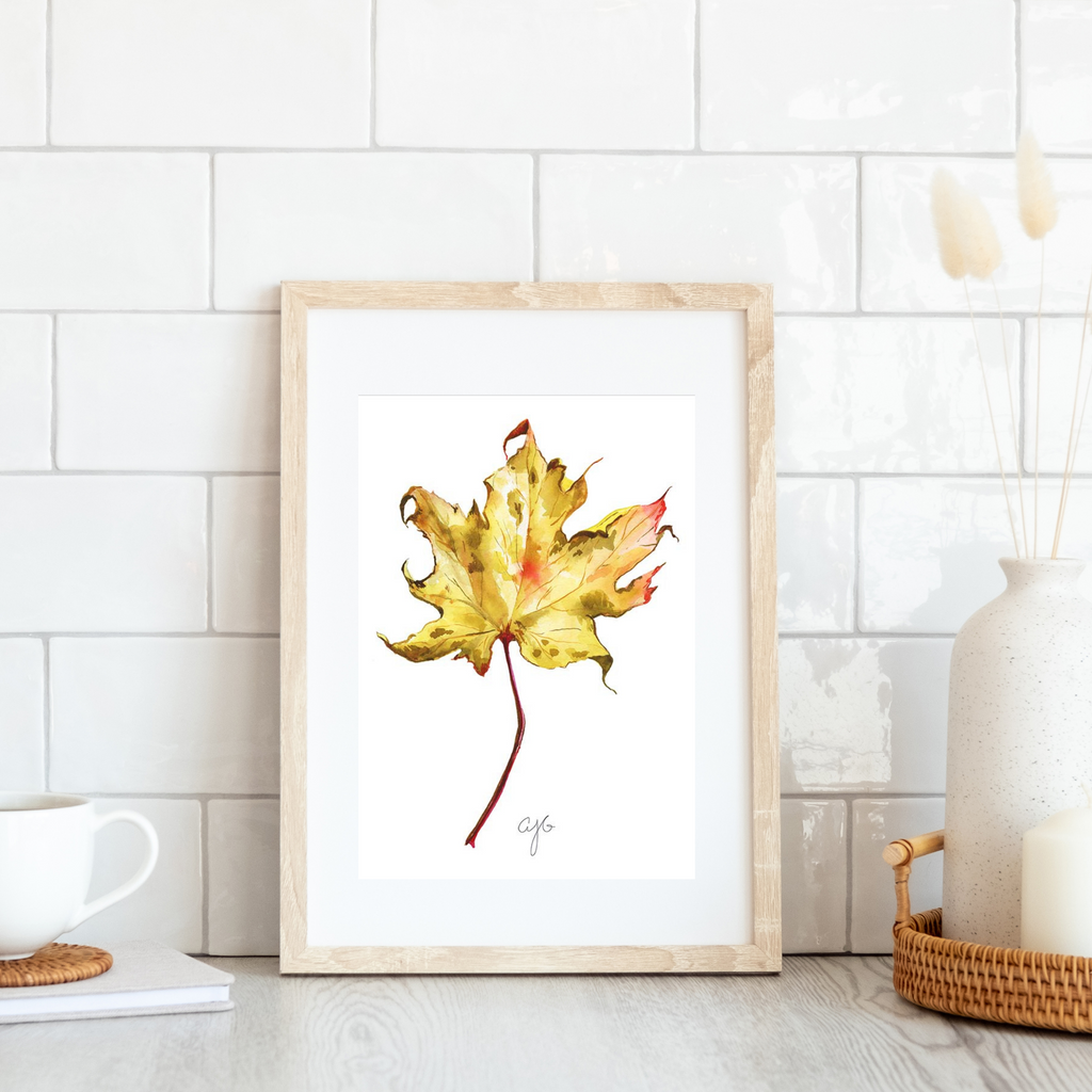 Golden Autumn Leaf