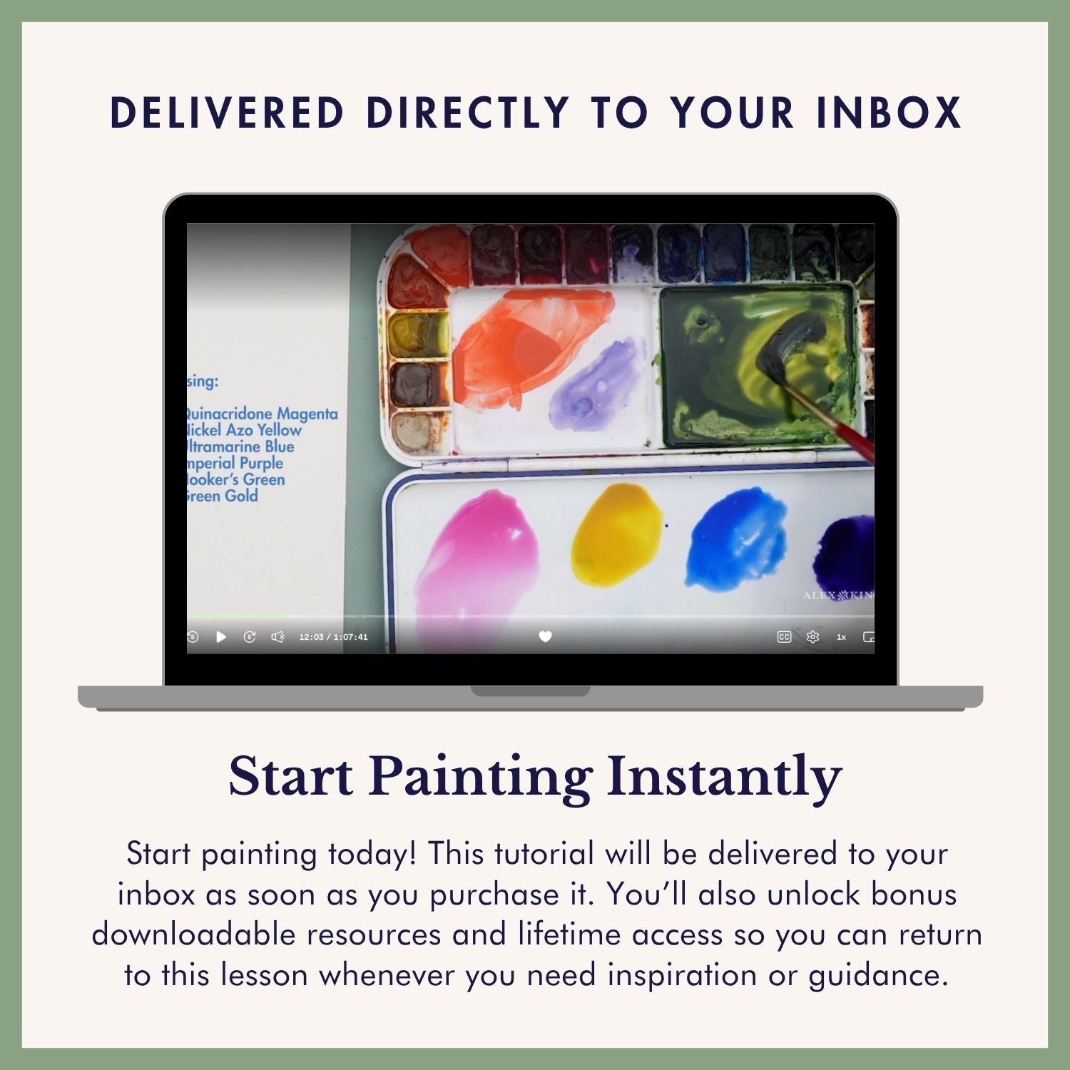 Loose Spring Florals Wreath — Watercolor Class