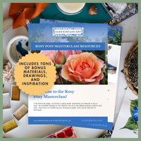 Rosy Posy: Roses Botanical Watercolor Course