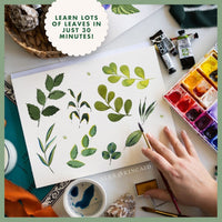 Five Freehand Leaves: Watercolor Tutorial
