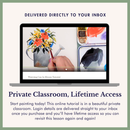 Beginner watercolor class project – watering can and flowers