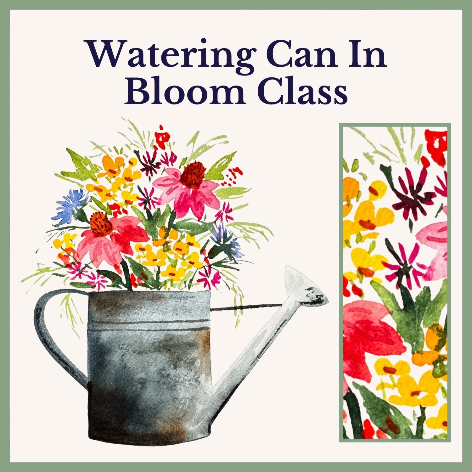Watering Can in Bloom — Watercolor Class for Beginners