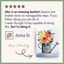 Watering Can in Bloom — Watercolor Class for Beginners