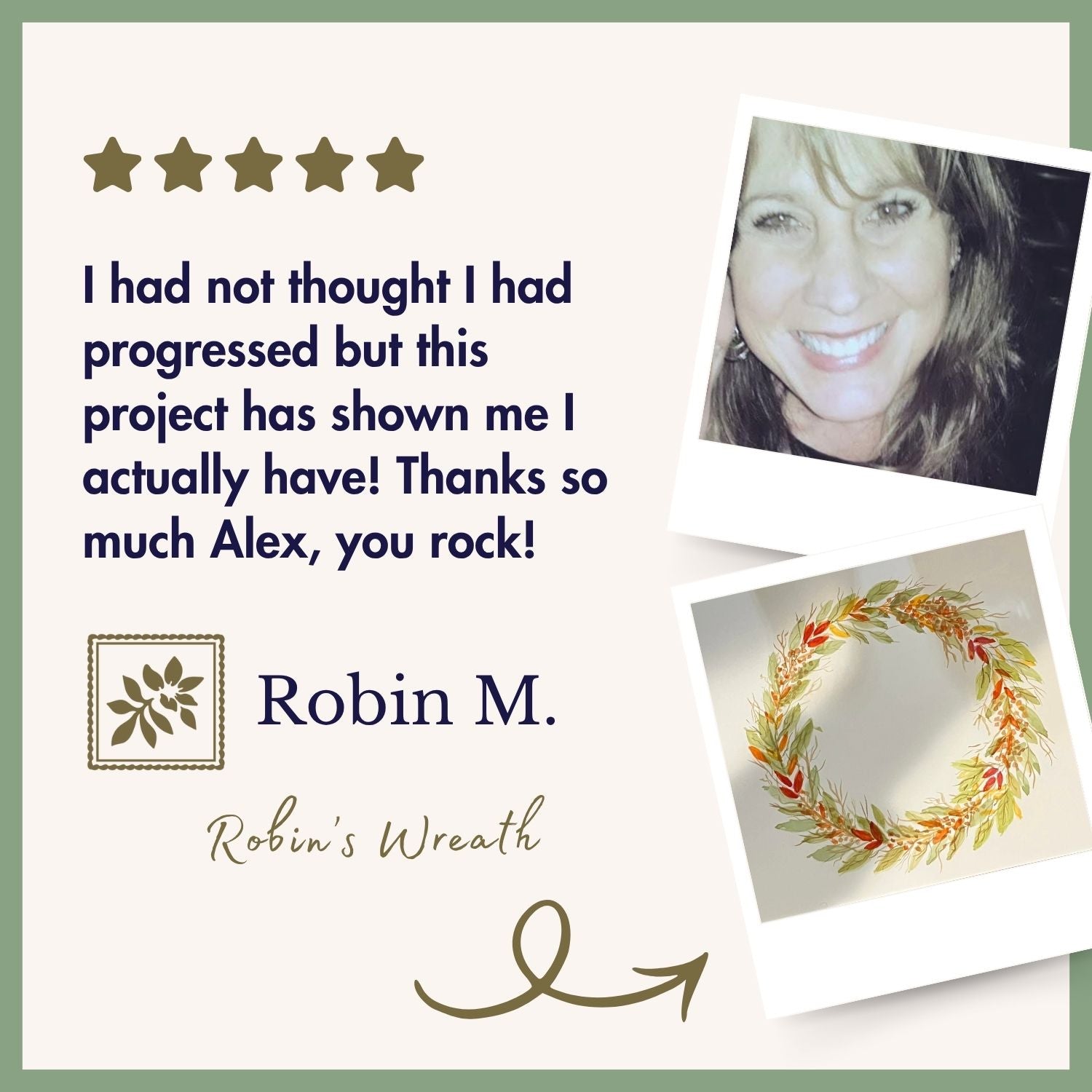 Loose Autumn Wreath — Step-by-Step Watercolor Class