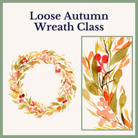 Loose Autumn Wreath — Step-by-Step Watercolor Class