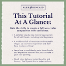 Step-by-step watercolor painting of watering can in bloom