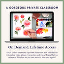 Five Freehand Peonies —  Loose Florals Watercolor Class