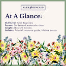 Simple Sunburst Floral Bouquet Project — Watercolor Class