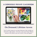 Simple Sunburst Floral Bouquet Project — Watercolor Class