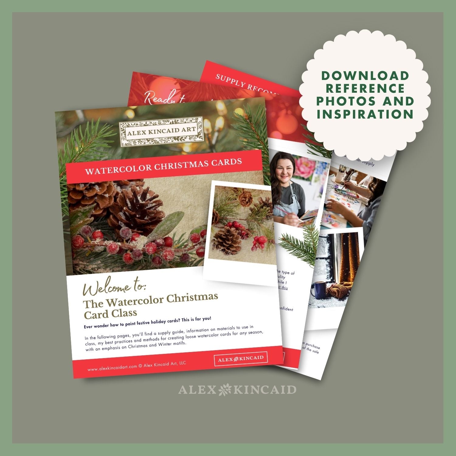 Christmas Cards in Watercolor: Holiday Mini Course