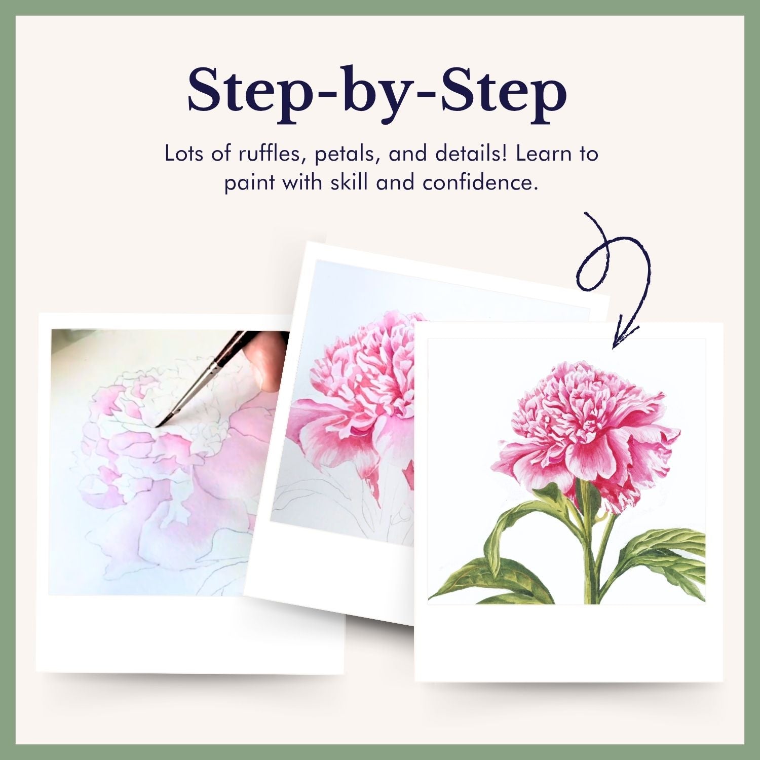 Realistic Peony Masterclass: Intermediate Watercolor Course