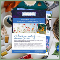 Blooms & Brushes: 30 Floral Watercolor Painting Prompts PDF