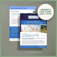 Blooms & Brushes: 30 Floral Watercolor Painting Prompts PDF
