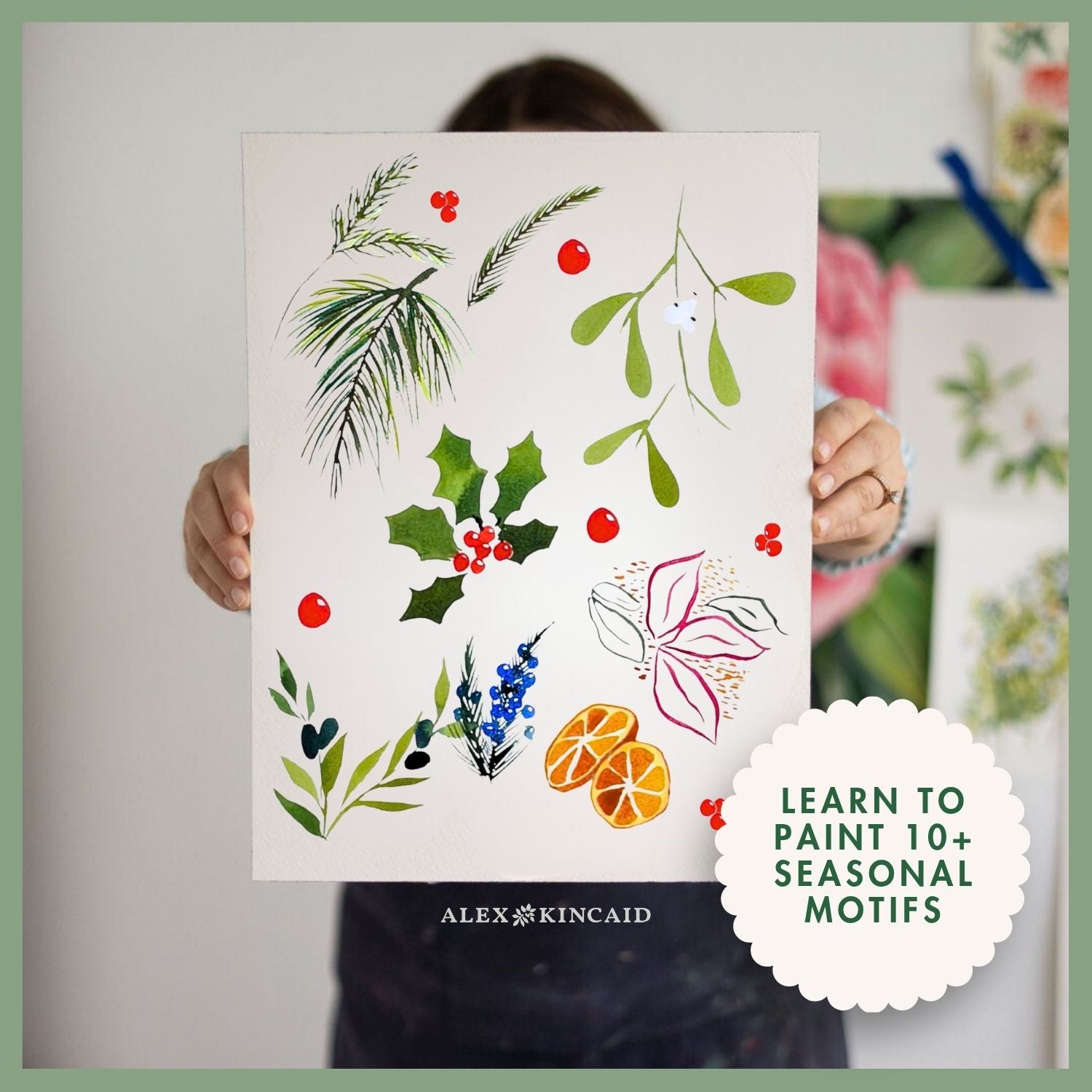 Christmas Cards in Watercolor: Holiday Mini Course