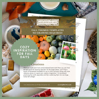 Cozy Creations: Autumn Botanical Watercolor Templates PDF