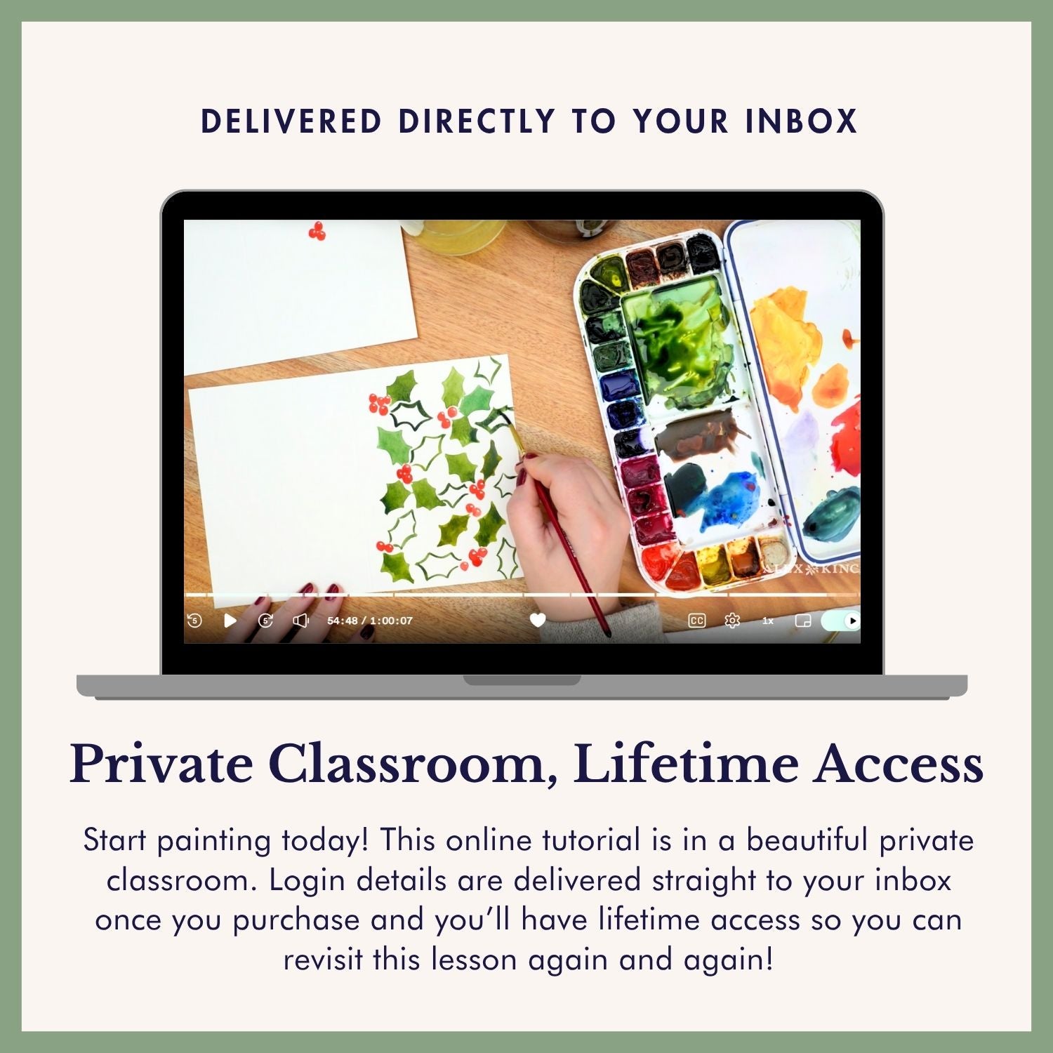 Christmas Cards in Watercolor: Holiday Mini Course