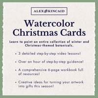 Christmas Cards in Watercolor: Holiday Mini Course