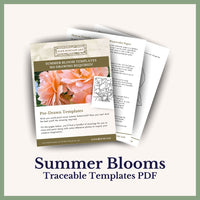 Summer Blooms: Watercolor Traceable Images Pack PDF