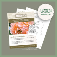 Summer Blooms: Watercolor Traceable Images Pack PDF