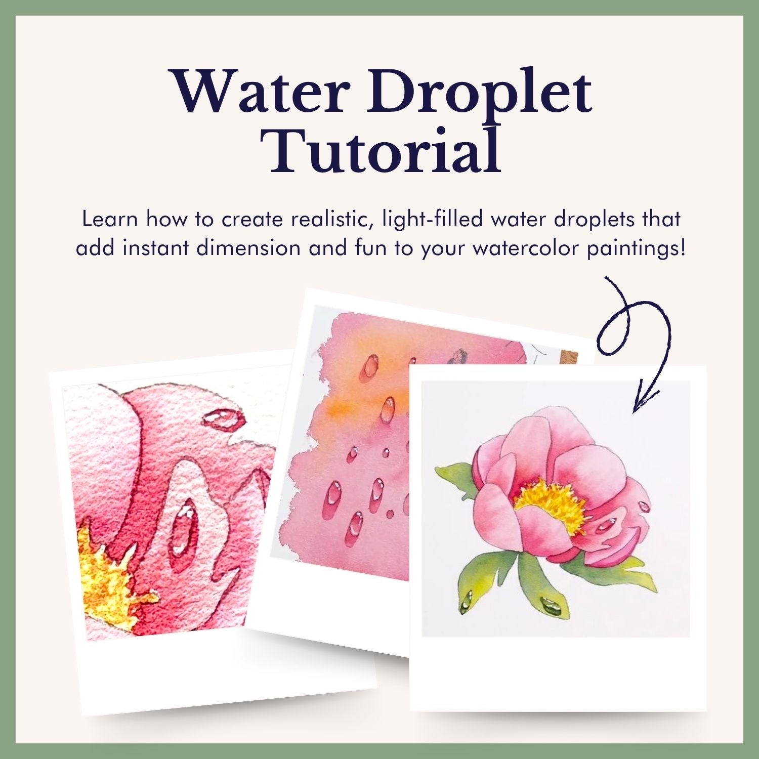 Water Droplet Technique — Watercolor Tutorial