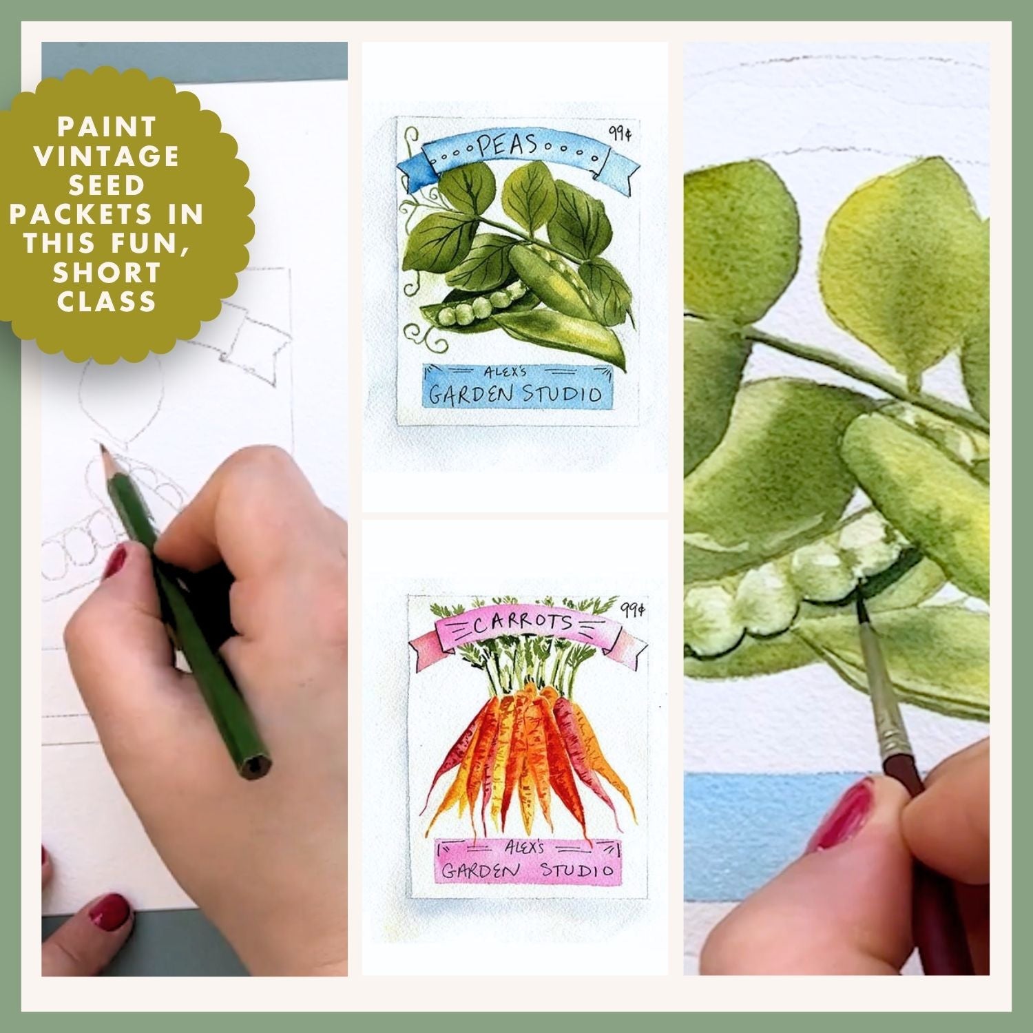Watercolor Seed Packets — Step-by-Step Tutorial