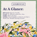 Loose Spring Florals Wreath — Watercolor Class