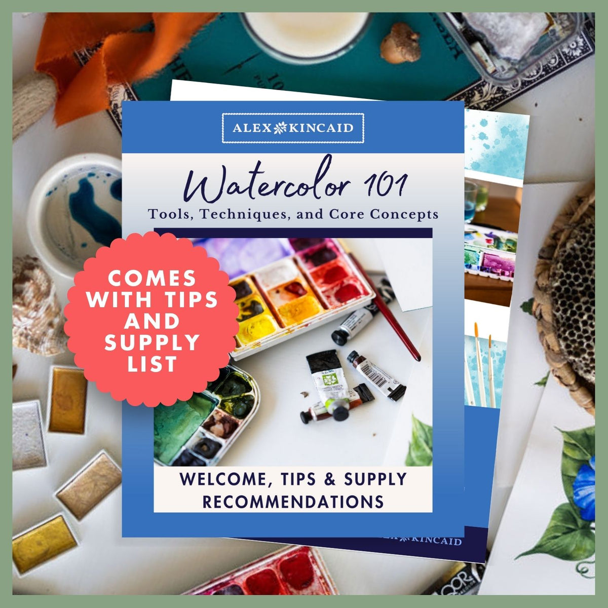 Watercolor 101 Mini Course for Beginners • Learn Essential Watercolor ...