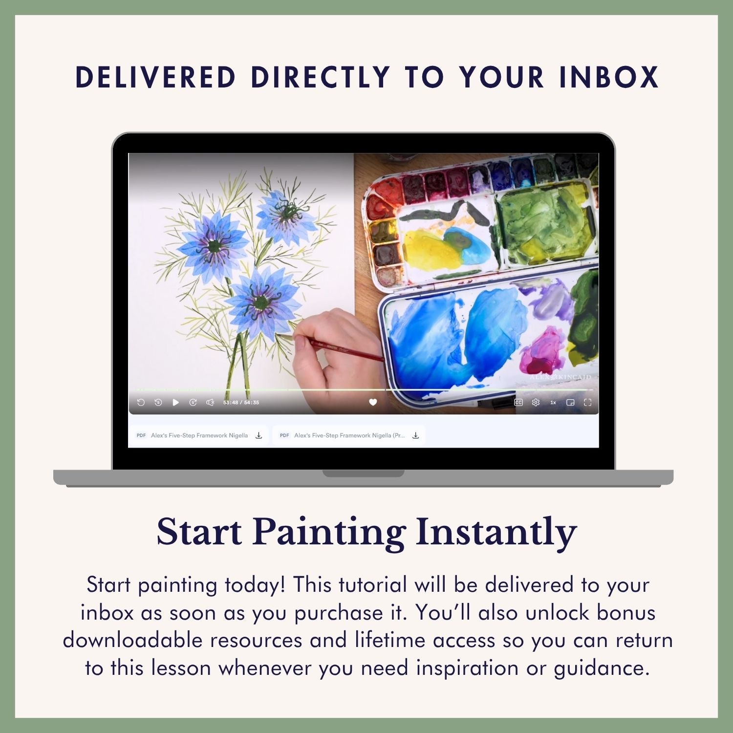 Nigella Love-In-A-Mist Watercolor Tutorial — Freehand Florals Class
