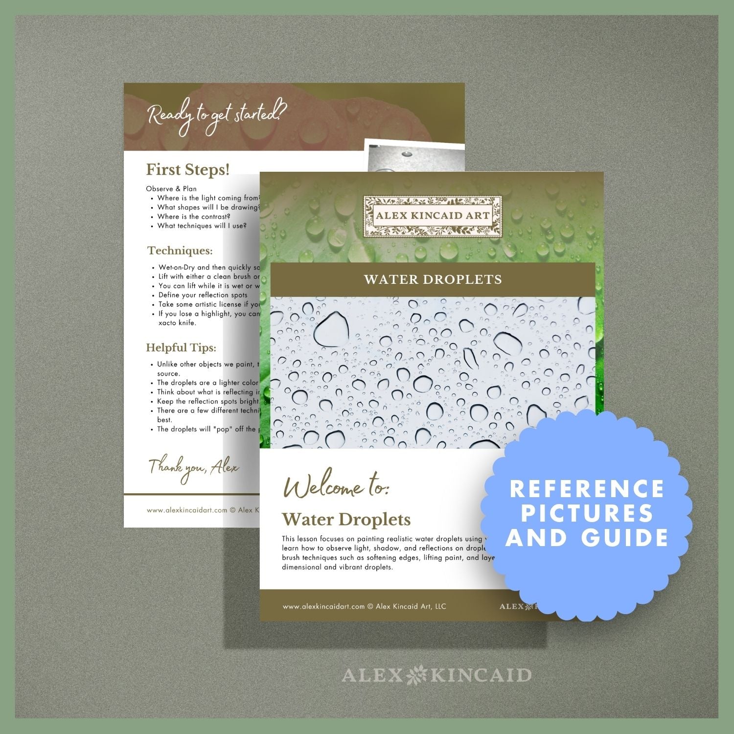 Water Droplet Technique — Watercolor Tutorial