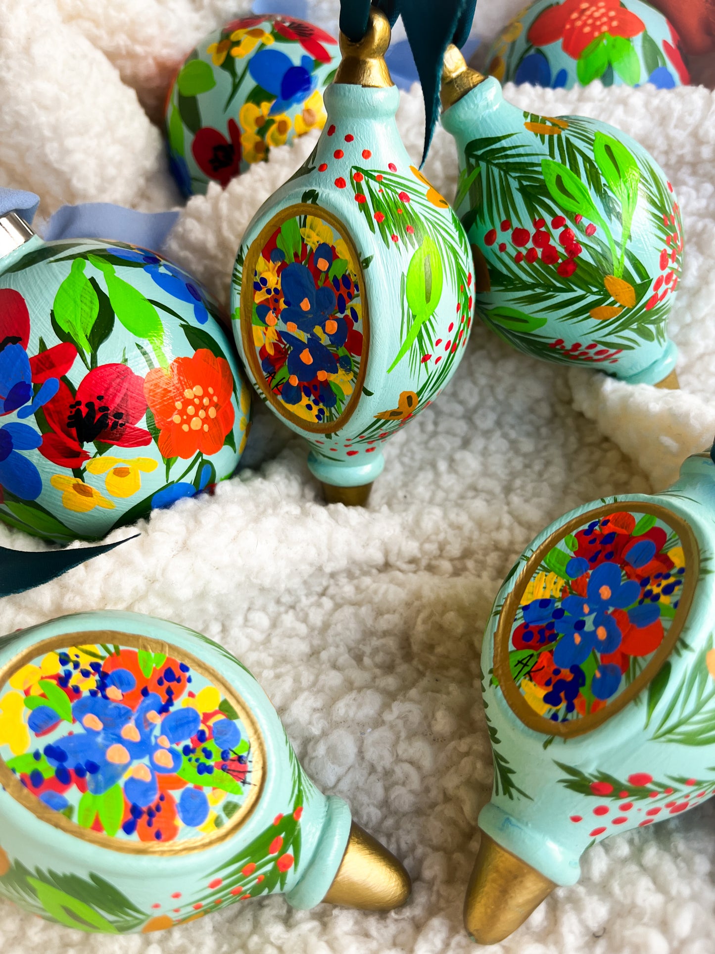 Christmas Candy | Globe 2023 Hand-Painted Christmas Ornaments