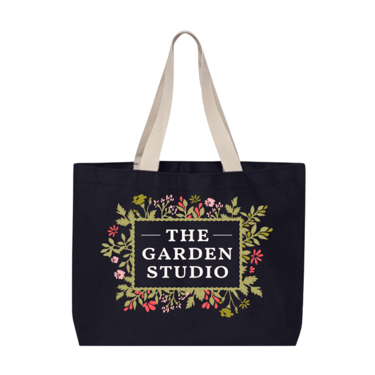 The Garden Studio Canvas Tote Bag in Navy