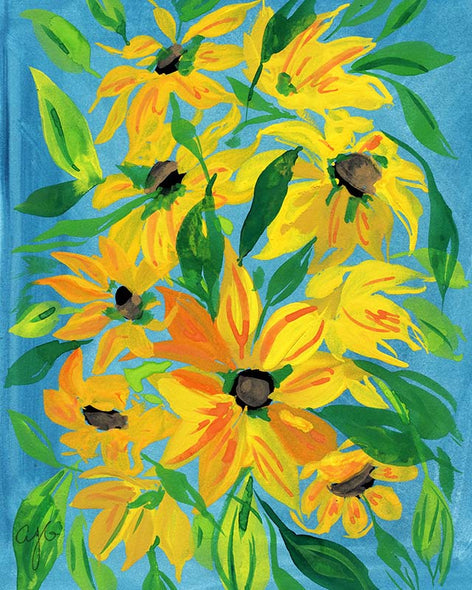 Gouache Wildflowers