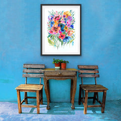 Custom Wedding Bouquet Watercolor Painting