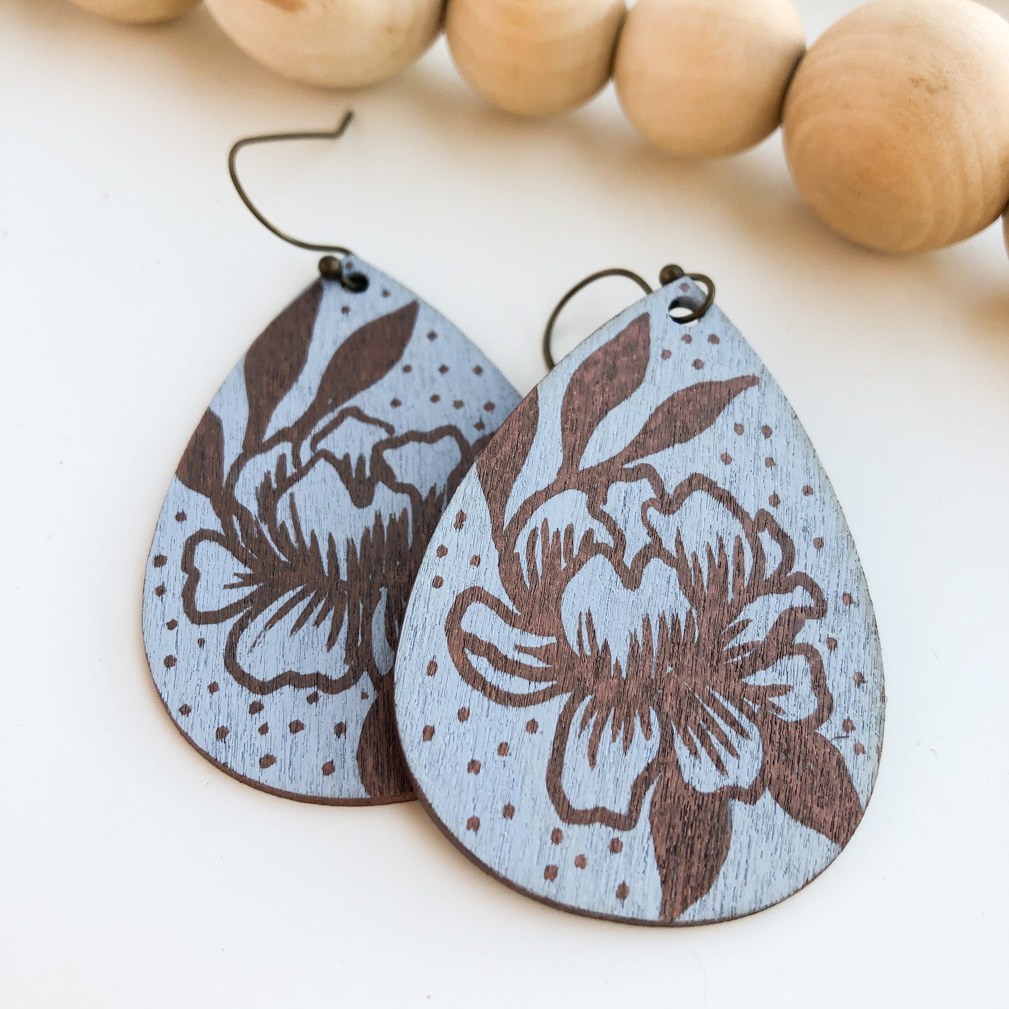 Hand Painted Leopard Print Bunny Wood Earrings: Choose from 2 Sizes –  BobbiJeanK: Baubles & Designs