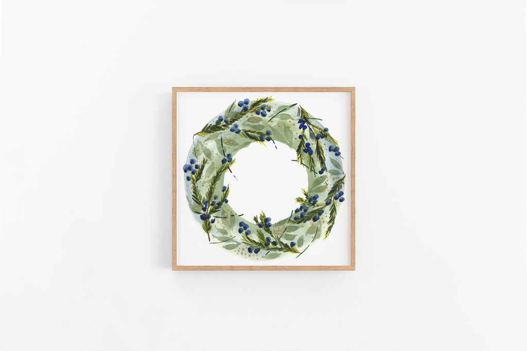 Juniper Branches Winter Wreath : A Thrill of Hope