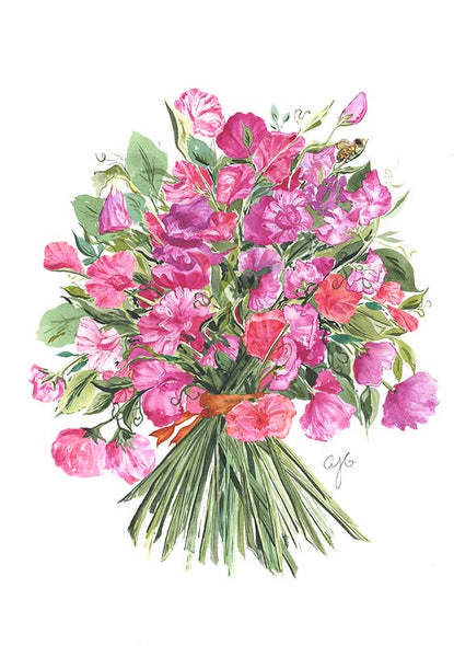 Sweet Pea Bouquet